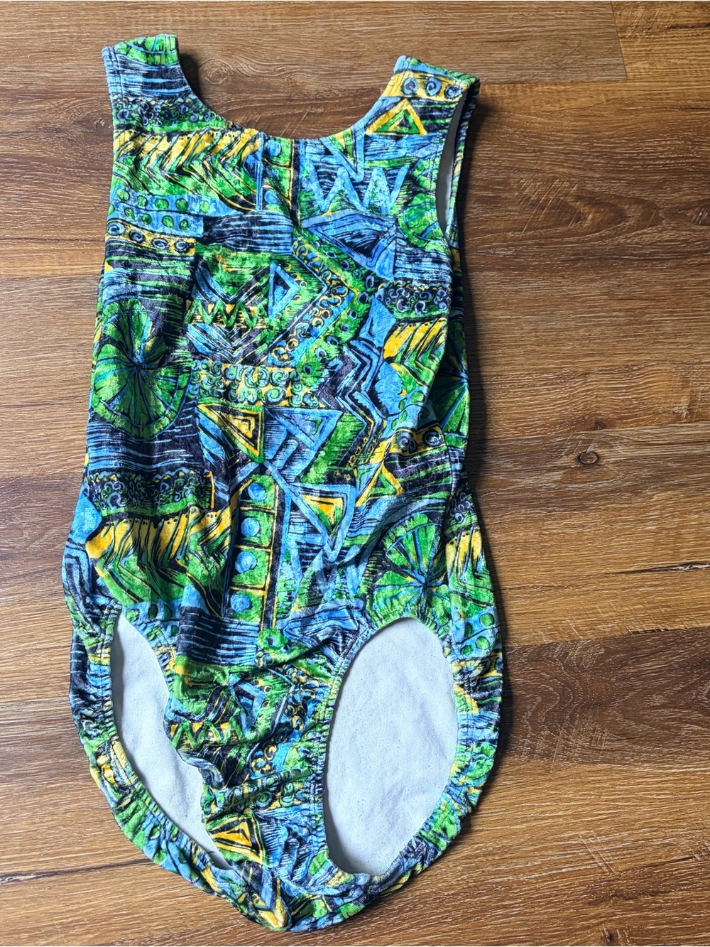 GK Elite Abstract Print Gymnastics Leotard Youth Large
